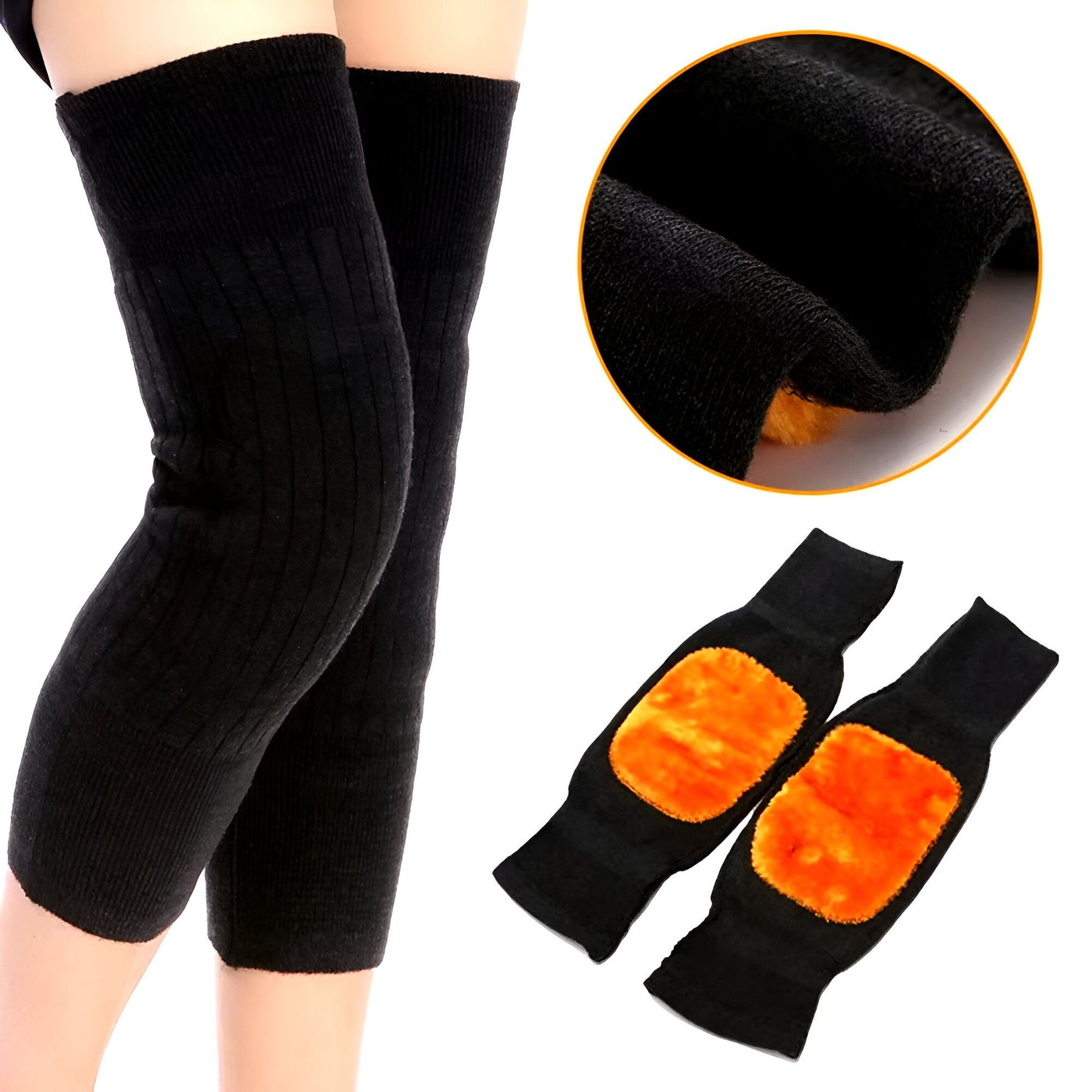 Woolen Knee Warmer Pads for Men & Women | Stylish & Versatile | Random Colors